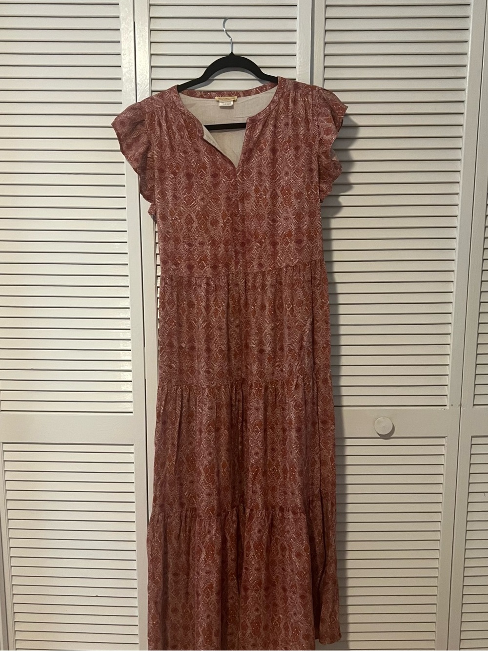 Magnolia Rust-Toned Printed Maxi Dress